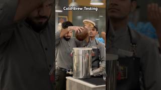 Cold Brew Coffee … Cold brew testing coffee barista coldbrew coldbrewcoffee [upl. by Seroka970]