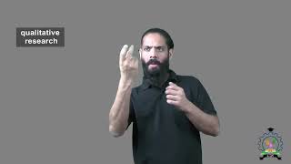 quotQualitative Researchquot  Indian Sign Language Tutorial  How to Sign [upl. by Denae]