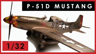 Completed 132 scale P51D Mustang model Hasegawa  built amp finished [upl. by Nnylarej]