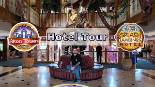 Alton Towers Hotel Walkthrough Tour   Room amp Splash Landings [upl. by Leahcym]