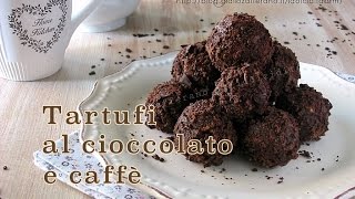 Tartufi al cioccolato e caffè senza cottura [upl. by Aicenert]