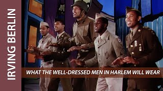 WHAT THE WELLDRESSED MEN IN HARLEM WILL WEAR full scene from quotThis is the Armyquot 1943 [upl. by Nisa]