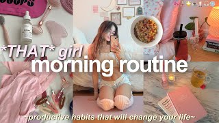 THAT GIRL 7am winter morning routine 🎀❄️🎧cozy amp productive [upl. by Reagan]