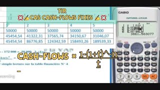 Choix Dinvestissement Le TIR  Cas Cashflows Fixes [upl. by Annatnas]