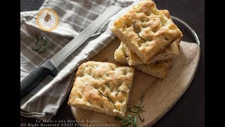 Focaccia genovese con lievito madre [upl. by Aicirtak268]