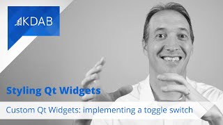 Custom Qt Widgets Implementing a Toggle Switch [upl. by Bullion]
