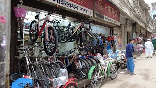 BANGSHAL CYCLE MARKET  Walking Tour Dhaka [upl. by Neillij]