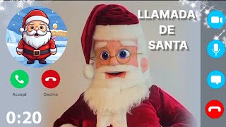 VIDEO LLAMADA VIEJITO PASCUERO  SANTA CLAUS LLAMANDO [upl. by Lydie698]