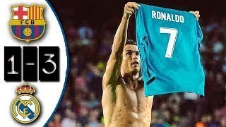 Barcelona vs Real Madrid 13 Goles Resumen  Highlights SuperCopa España  IDA 2017 [upl. by Nmutua]