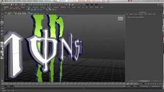 Maya 2013 Using Illustrator Curves in Maya for 3D Logo Conversion Tutorial by Stuart Christensen [upl. by Klump754]