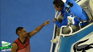 Nick Kyrgios Clashes with Umpire at Australian Open  World News [upl. by Laden]