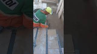 Learn how to install marble in front of the house step by stepPart 7 [upl. by Enirroc]