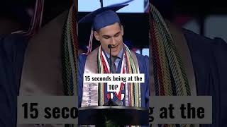 15 seconds being at the TOP  Kyle Martin Valedictorian Speech [upl. by Riada]