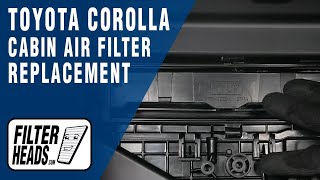 How to Replace Cabin Air Filter 2024 Toyota Corolla AQ1262C [upl. by Origra]