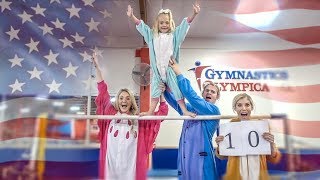 ULTIMATE FAMILY GYMNASTICS CHALLENGE WHO WILL WIN [upl. by Llevaj]