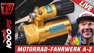 Motorradfahrwerk von AZ  Insiderinfos Abstimmung Tuning  mit Öhlins [upl. by Kimmy266]