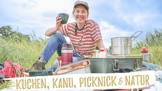 Einfacher Kuchen im Campingbackofen  Auf Kanutour amp geniale DIY PicknickBox [upl. by Nodyroc309]