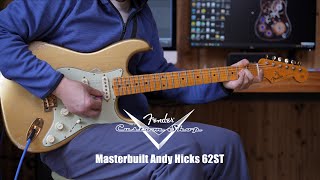 Fender Masterbuilt Andy Hicks Relic 1962 Strat 吉他评测 [upl. by Daj424]