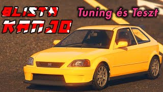 Kompakt JDM KIRÁLY 🔰 Dinka Blista Kanjo Tuning és Teszt  GTA Online [upl. by Ahtiek956]