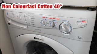 Hotpoint aquarius WF541 washing machine  Non colourfast cottons 40° [upl. by Matthieu291]