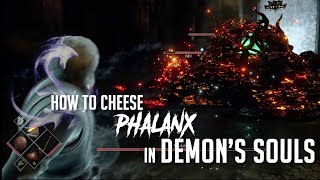 How to Cheese Phalanx in Demons Souls Remake 2023 Update  Easy Kill [upl. by Dyann412]