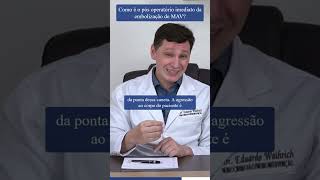 Como é o pósoperatório imediato da embolização de MAV shorts  Dr Eduardo Waihrich [upl. by Fransisco]