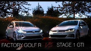 STAGE 1 VW Golf MK7 GTI Performance Pack 20 TSI  315HP454NM  ACCELERATION TOP SPEED  DrivePOV [upl. by Asiralc483]