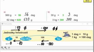 Základní převody jednotek hmotnosti Mat mat pro 4roč 1 díl str 15 cv 4 [upl. by Nitin]