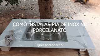 Pia de Inox no porcelanato [upl. by Irvine]