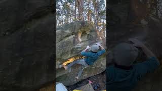 Panzer direct 7b Barefoot Climbing  Isatis Fontainebleau [upl. by Aisyla]