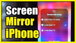 How to Screen Mirror iPhone over to Firestick 4k Easy Method [upl. by Nadruoj416]