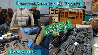 İstanbul Esenler Bit Pazarı çeşit bol keşfet [upl. by Onimixam]