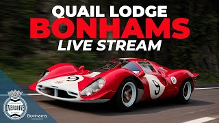 Bonhams Quail Lodge auction  Live stream replay [upl. by Odlo]