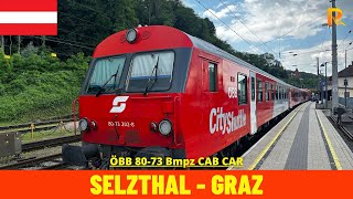 Cab Ride Selzthal  Graz Austria Train driver’s view in 4K [upl. by Elokkin]