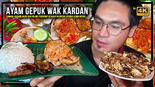 AYAM GEPUK WAK KARDAN  Sambal Gajus dia perghh paling win setakat ini untuk siri Ayam Gepuk [upl. by Gnilhsa]