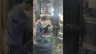 Tire manufacturing process Good tools and machinery can quickly improve work efficiency [upl. by Hehre]