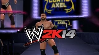 WWE2K14 Curtis Axel Entrance  Finishers [upl. by Nonnair867]