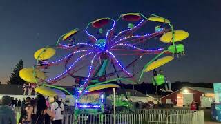 Paratrooper At Night Hocking County Fair 2024 GhostRider50918 alyssabradley7671 [upl. by Bonne652]