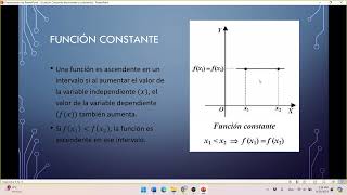 Función creciente decreciente y constante [upl. by Willey]