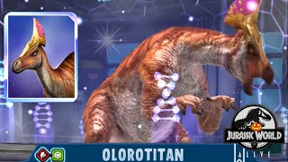 All New OLOROTITAN Omega Unlocked Jurassic World Alive 32 update [upl. by Eldnik181]