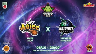 ADIEE AVAÍ x UNIVINTE TUBARÃO  CAMPEONATO CATARINENSE DE BASQUETE SUB 17 MASCULINO 2024 [upl. by Derfla]