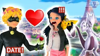 Cat Noir Dates Marinette in LOVE MIRACULOUS LADYBUG Detective Pikachu Story New Episode [upl. by Vivie195]