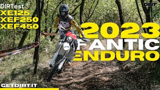 Fantic XE 125 XEF 250 e XEF 450  Prova  in sella alla gamma enduro 2023 [upl. by Aneroc]