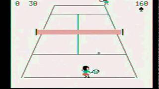 Love Match Tennis for PC6001ENIX retro pc game 1983 ラブマッチテニス [upl. by Berkly355]