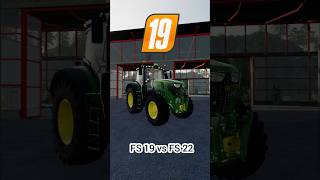 fs22 vs fs19 farming farmingsimulator simulator johndeere ls22 caseih shorts [upl. by Wittie]