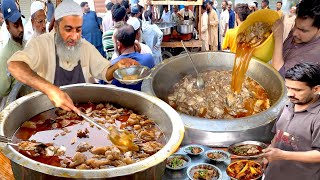 SOLD OUT IN JUST 2 HOURS MASTER CHEF SELLING BEST SIRI PAYE BREAKFAST AT ROADSIDE KARACHI [upl. by Collis]