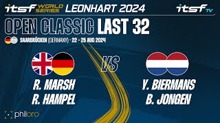 MarshHampel vs BiermansJongen  Last 32  ITSF 2024 World Series Leonhart Open Classic [upl. by Muslim]