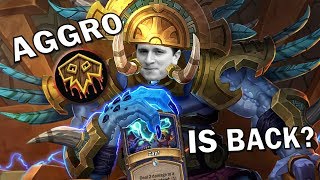 AGGRO SHAMAN IS BACK IN RASTAKHANS RUMBLE  Hearthstone [upl. by Rhynd]