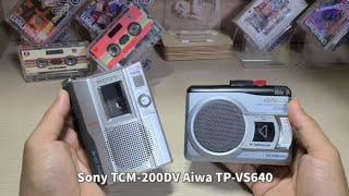 Sony TCM200DV Aiwa TPVS640 Cassette Player Walkman [upl. by Yetty]