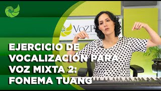 Ejercicio de vocalización para voz mixta 2 Fonema Tuang  VozPlena [upl. by Rehpotsirc]